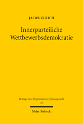 Cover of 'Innerparteiliche Wettbewerbsdemokratie'