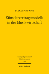 Cover of 'Künstlervertragsmodelle in der Musikwirtschaft'