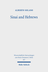 Cover von 'Sinai and Hebrews'