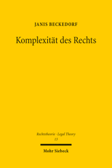 Cover of 'Komplexität des Rechts'