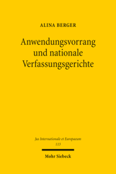 Cover von 'Anwendungsvorrang und nationale Verfassungsgerichte'