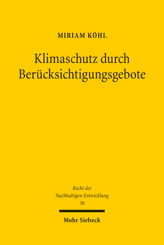 Cover of 'Klimaschutz durch Berücksichtigungsgebote'