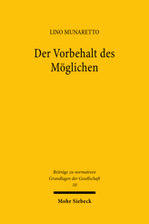 Cover von 'Der Vorbehalt des Möglichen'
