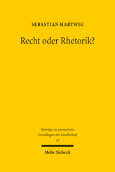 Cover von 'Recht oder Rhetorik?'
