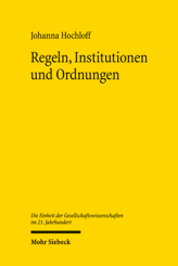Cover of 'Regeln, Institutionen und Ordnungen'