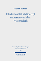Cover von 'Intertextualität als Konzept neutestamentlicher Wissenschaft'