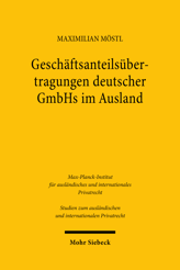 Cover von 'Geschäftsanteilsübertragungen deutscher GmbHs im Ausland'