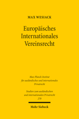 Cover of 'Europäisches Internationales Vereinsrecht'