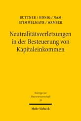 Cover von 'Neutralitätsverletzungen in der Besteuerung von Kapitaleinkommen und deren Wachstumswirkungen'