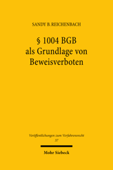 Cover of '§ 1004 BGB als Grundlage von Beweisverboten'