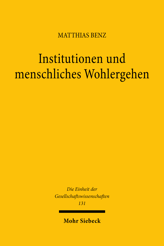 Cover of 'Institutionen und menschliches Wohlergehen'