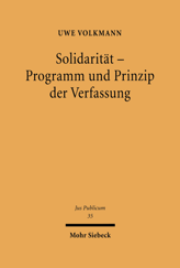 Cover von 'Solidarität - Programm und Prinzip der Verfassung'