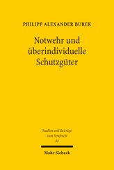 Cover of 'Notwehr und überindividuelle Schutzgüter'