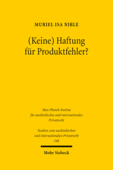 Cover of '(Keine) Haftung für Produktfehler?'