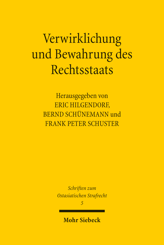 Cover von 'Verwirklichung und Bewahrung des Rechtsstaats'