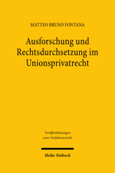 Cover of 'Ausforschung und Rechtsdurchsetzung im Unionsprivatrecht'