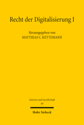 Cover von 'Recht der Digitalisierung I'