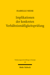 Cover of 'Implikationen der konkreten Verhältnismäßigkeitsprüfung'