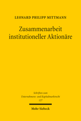 Cover von 'Zusammenarbeit institutioneller Aktionäre'