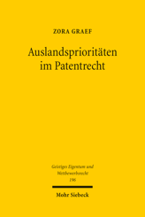 Cover of 'Auslandsprioritäten im Patentrecht'