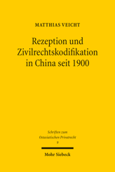 Cover of 'Rezeption und Zivilrechtskodifikation in China seit 1900'