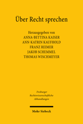 Cover von 'Über Recht sprechen'