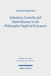Cover von 'Judentum, Esoterik und Materialismus in der Philosophie Siegfried Kracauers'