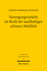 Cover of 'Versorgungsverkehr im Recht der nachhaltigen urbanen Mobilität'