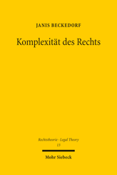 Cover von 'Komplexität des Rechts'