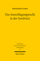 Cover von 'Das Ausschlagungsrecht in der Insolvenz'