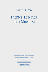 Cover of 'Themes, Lexemes, and »Mnemes«'