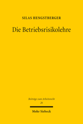 Cover von 'Die Betriebsrisikolehre'
