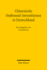 Cover of 'Chinesische Outbound-Investitionen in Deutschland'