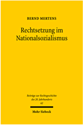 Cover of 'Rechtsetzung im Nationalsozialismus'