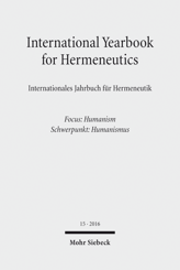Cover von 'International Yearbook for Hermeneutics / Internationales Jahrbuch für Hermeneutik'