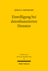 Cover von 'Einwilligung bei datenfinanzierten Diensten'