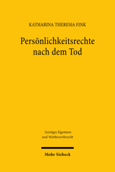 Cover von 'Persönlichkeitsrechte nach dem Tod'