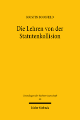 Cover von 'Die Lehren von der Statutenkollision'