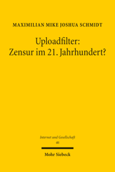 Cover von 'Uploadfilter: Zensur im 21. Jahrhundert?'