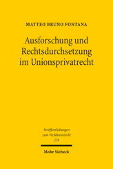 Cover of 'Ausforschung und Rechtsdurchsetzung im Unionsprivatrecht'