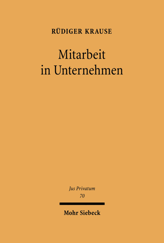 Cover von 'Mitarbeit in Unternehmen'