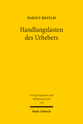 Cover of 'Handlungslasten des Urhebers'