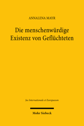 Cover von 'Die menschenwürdige Existenz von Geflüchteten'