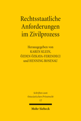 Cover von 'Rechtsstaatliche Anforderungen im Zivilprozess'