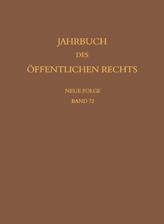 Cover von 'Jahrbuch des öffentlichen Rechts der Gegenwart. Neue Folge'