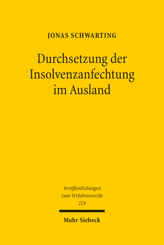 Cover of 'Durchsetzung der Insolvenzanfechtung im Ausland'