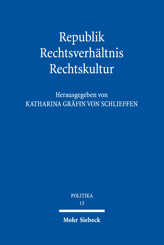Cover of 'Republik - Rechtsverhältnis - Rechtskultur'