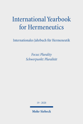 Cover von 'International Yearbook for Hermeneutics/Internationales Jahrbuch für Hermeneutik'