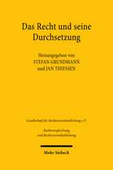 Cover von 'Das Recht und seine Durchsetzung'