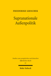 Cover of 'Supranationale Außenpolitik'